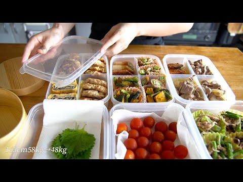 Meal prep for 1-week lunch box: bento box recipes to lose weight.