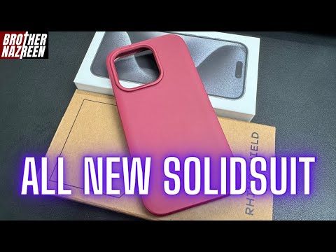 iPhone 15 RHINOSHIELD SolidSuit Case Bordeaux Red