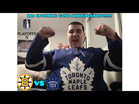 HUGEEEE UPCOMING GAME ANNOUNCEMENT LEAFS VS BRUINS STANLEY CUP PLAYOFFS MUST SEE!!!!!!