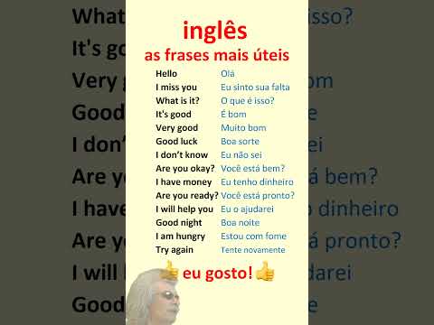 Inglês. Aprenda frases mais úteis em inglês para principiantes!