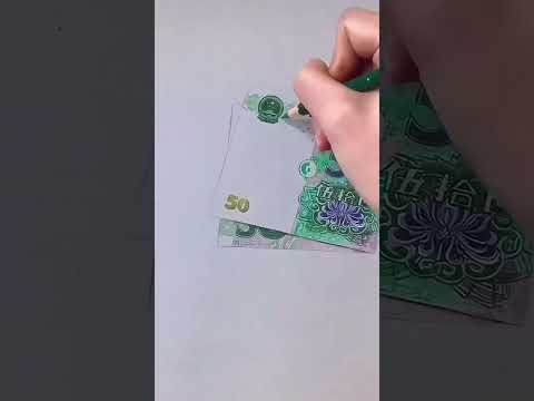 Draw the money #art #color #drawing