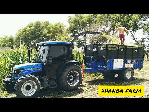 Sonalika worldtrac (75hp) 4×4 with silage maker #balwinderdhanoa