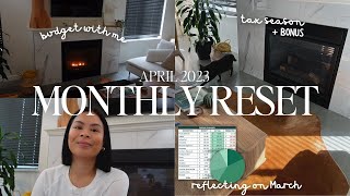 April Budget Routine | six figure income, I overspent on luxury, tax season and corporate BONUS