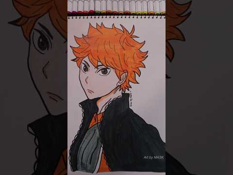 Shoyo Hinata from jojo anime in 20 sec! #anime #shorts #shoyohinata