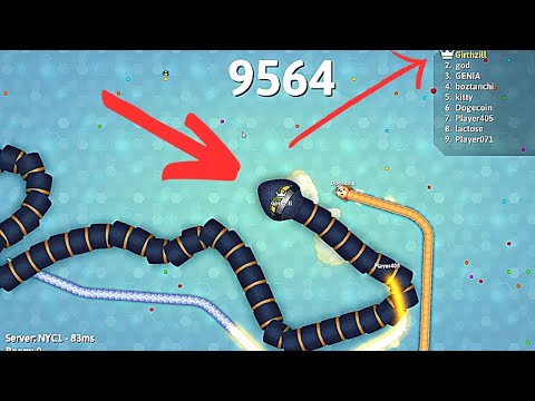 Taking over the map on snake.io [to OP for these guys] #iogames #wormateio #snake #shorts