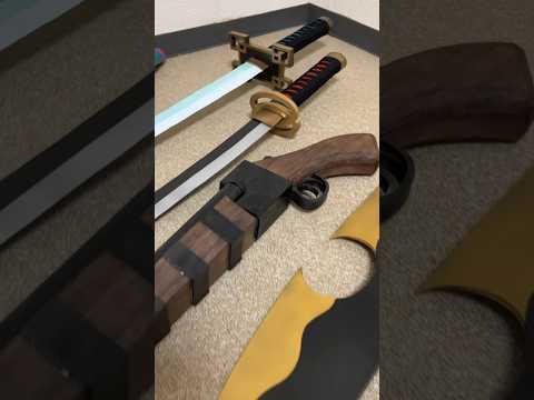 【鬼滅の刃】日輪刀けっこう作ったなァ【作ってみた】Demon Slayer Nichirin Swords DIY #shorts