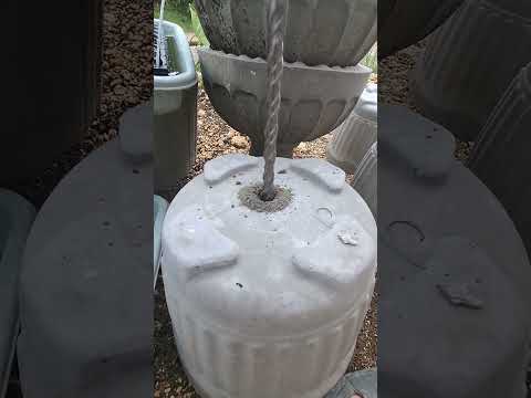 Drainage hole in cement flower pots #shorts