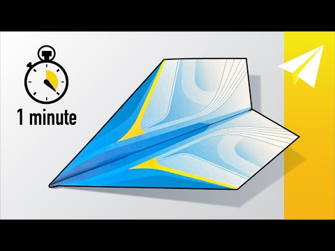 Fold an EASY Glider Paper Airplane in 1 Minute!