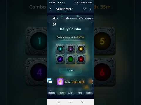 8 October Oxygen Miner daily combo#oxygenminer #dailycode #dailycombo
