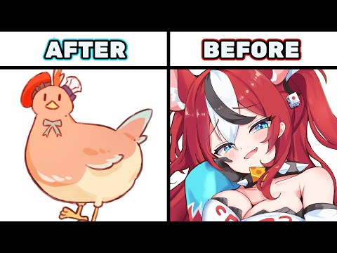 Bae becomes Kiara (rat becomes chicken)