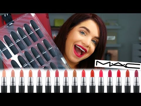 NEW MAC Powder Kiss Lipstick Review+Lip Swatches