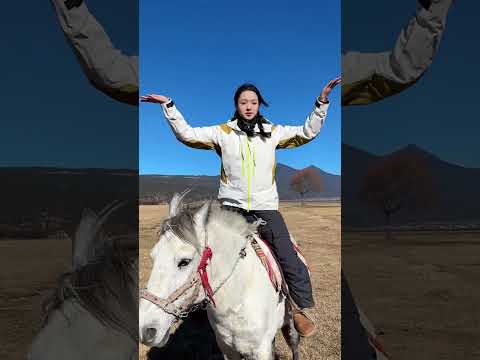 我恐怕是在马儿上练太极的第一人了。 太极 太极拳 武术 骑马