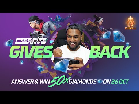 Free Fire Gives Back 50X Diamonds Diwali Special Event  - Garena Free Fire Max Live