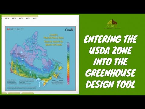 Entering The USDA Zone Into The Greenhouse Design Tool