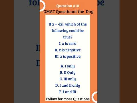 GMAT Question of the Day #gmat#gmatfocus #gmatprep  #shorts #maths #exam#gmatproblemsolving