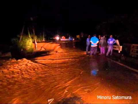 奄美大島豪雨災害：龍郷町中勝