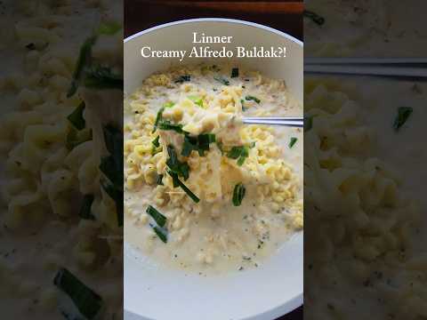 Creamy cheesy Alfredo Buldak?? #cheesenoodles #cheesy #buldak #buldakramen #spicynoodles #asmr