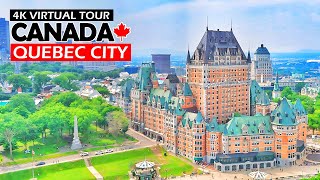 Historic Quebec City 4k Virtual Tour - Canada , Summer 2024