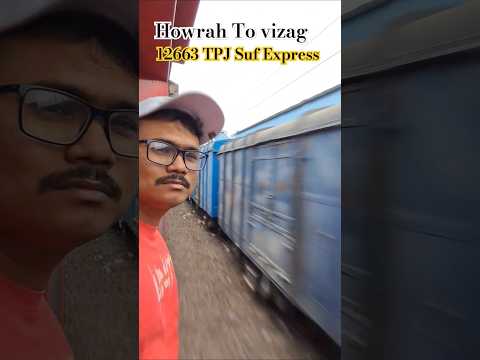 Howrah to vizag tpj suf express #train #accident #trainjourney #vizag #shorts