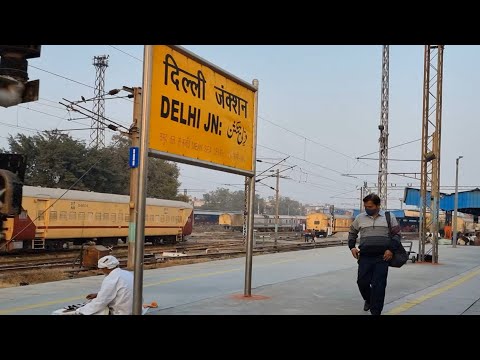 Delhi Junction railway station Old Delhi, Indian Railways Video in 4k ultra HD