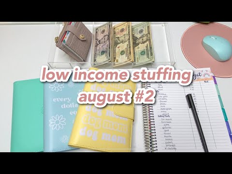 cash envelope stuffing | august #2 | full time income budget | BUDGETWITHAMANDA