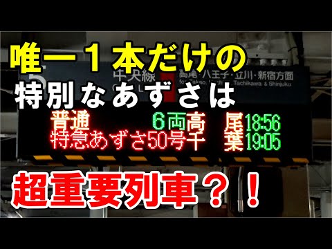 【満席？5割？】貴重な特急「千葉行あずさ」に乗ったら色々楽しかったので報告と考察をする動画です