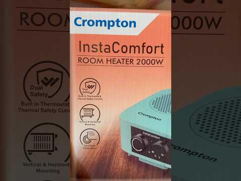 Crompton insta Comfort Room Heater #shortsfeed #instacofort #roomheater #cromptonwaterheater