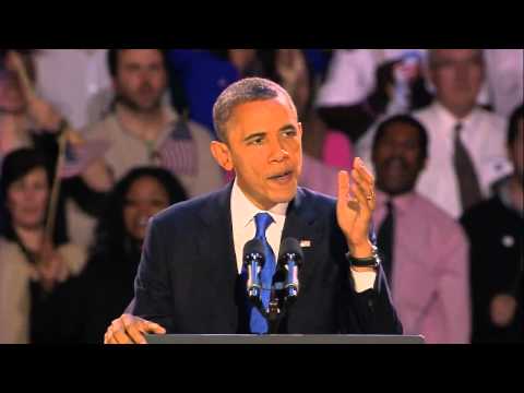 President Obama's Victory Speech -2012  Chicago..Full Text