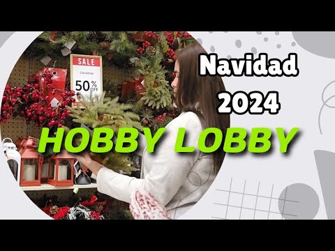 Navidad 2024 -Recorrido por Hobby Lobby: Vlog de Compras Navideñas🎄