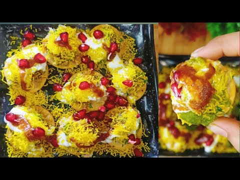 sev puri chaat recipe. .just in 15 mins... मुंबई फेमस पापड़ी चाट रेसिपी #sevpuri #chaat #papadichat