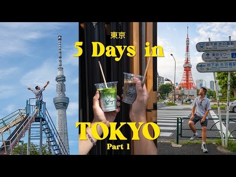 5 days in Tokyo 🇯🇵 東京 (tokyo tower photo spots, shopping haul, cute cafes) | part 1 | japan trip