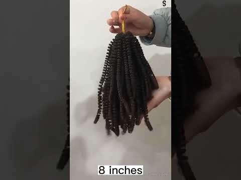 Spring Twist Braiding Hair Synthetic Fiber Fluffy Twist Crochet Braid for Women#shorts