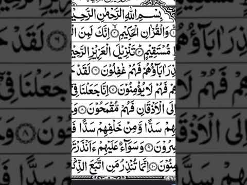 SURAH YASEEN IST 4 AAYAH