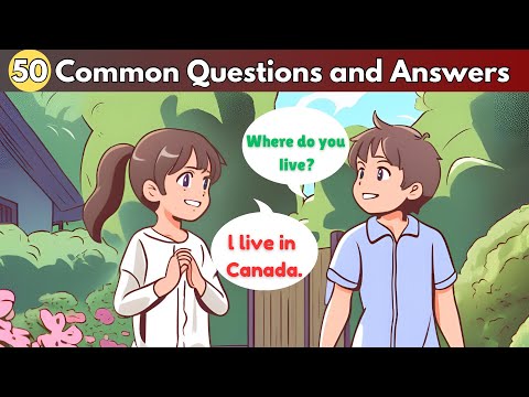 English speaking practice for kids | 50 Common Questions and Answers | Improve Your English Speaking