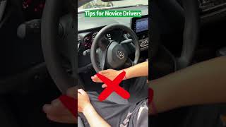 Novice drivers must use the steering wheel correctly  #driving  #tips  #car