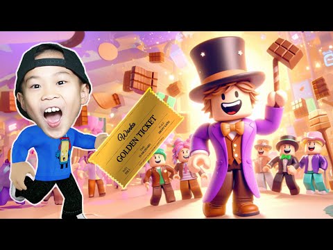 Kaven Goes to Willy Wonka's Chocolate Factory In Roblox!