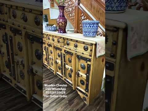 Home Decor Wooden Chester for Crafts Lover| Antique Style Furniture| Handicrafts | Shop Online