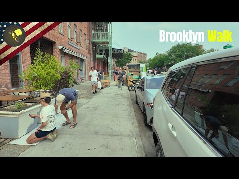 Virtual  Walking Experience in Brooklyn Greenpoint 4K Tour NYC USA