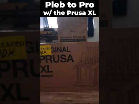 Pleb to Pro with Prusa XL! I'm so excited! 😀#3dprinting #tech #newtech #prusa #prusaxl #learning