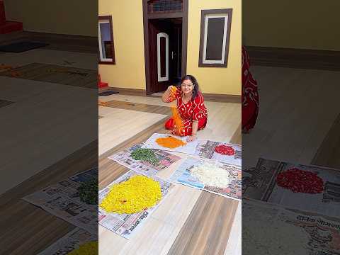 Pahli bar banai aisi rangoli #phoolonkirangoli