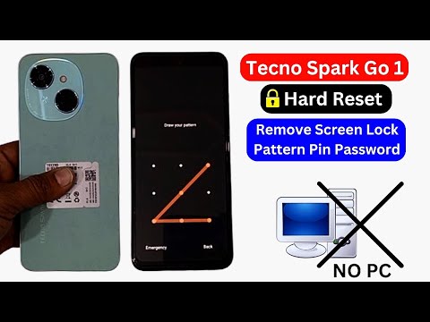 Tecno Spark Go 1 Hard Reset | Unlock Screen Pattern Password Pin Lock Without Pc