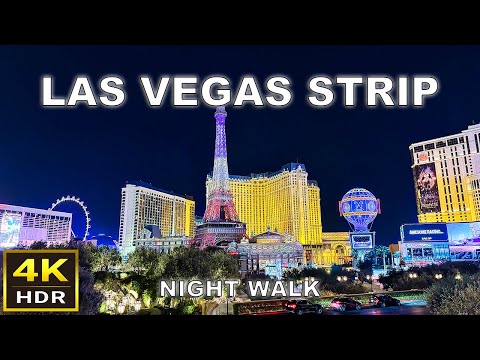 [4K HDR] Las Vegas Strip Night Walking Tour | December 2024 | Las Vegas, Nevada