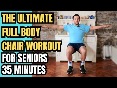 Easy 35-Minute Chair Workout For Seniors | Full Body Seated Routine At Home - Fitness Workout