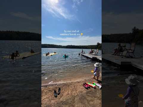 End of summer break era☀️ #canadiansummer #lakelife #familygoals