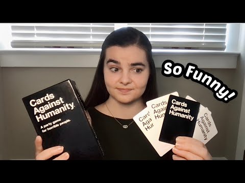 ASMR Let's Play Cards Against Humanity! Hilarious Whispered Game Night