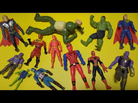 AVENGERS' TOYS | Action Figures | Cheap Price | Superman -Thor -Hulk -Spiderman vs Thanos