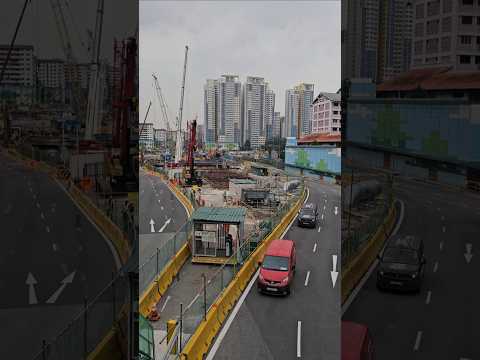 新加坡道路交通建设中 Singapore road traffic construction