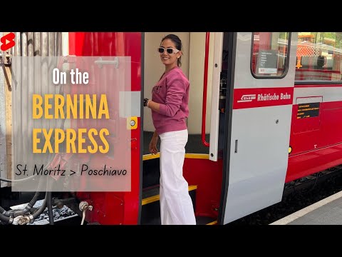 On The BERNINA EXPRESS | St. Moritz to Poschiavo | Switzerland #shorts