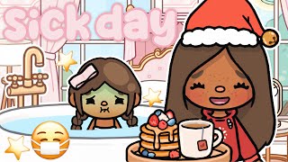 My Daughter is SICK!! (SICK DAY ROUTINE) 😷 | with voice 📢 | Toca Life World Roleplay