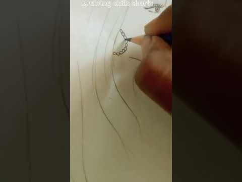 How to draw a beautiful girl earring idea...!!!😍 😍❤#drawingskills#shorts